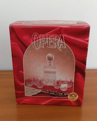 RCR Opera Set di 6 Bicchieri con decanter