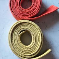 2 cinture Karate arancione giallo 