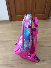Zaino scuola bambina con carello nuovo