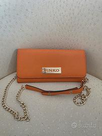 Borsa Pinko Wallet on Chain Arancione