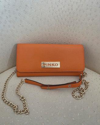 Borsa Pinko Wallet on Chain Arancione