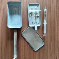 siringa in vetro anno 60 