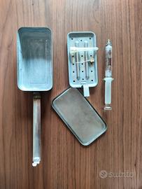 siringa in vetro anno 60 