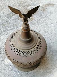 Braciere antico ottone e base in rame