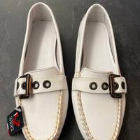 Mocassini donna bianchi in vera pelle nuovi - Frau