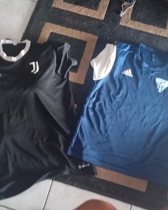 due  t-shirt squadra di calcio 