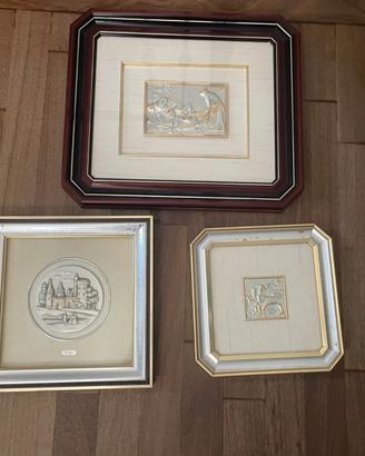 QUADRI PLACCATI IN ARGENTO