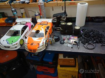 macchinina a scoppio 1/10 da pista tm g4 più mugen