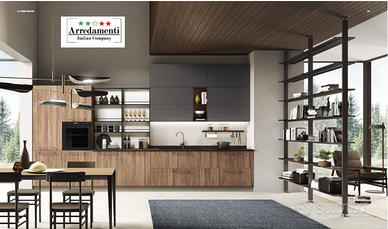 CUCINA LINEARE SU MISURA CON ELETTRODOMESTICI