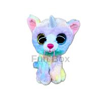Peluche Gatto Unicorno 15cm – Occhi Grandi Lucidi