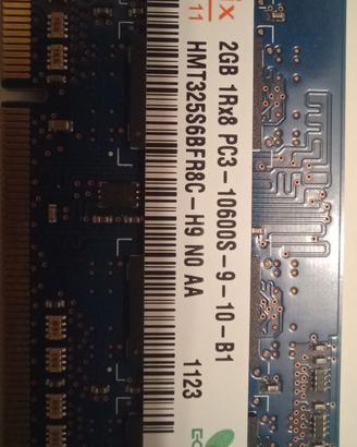 ram sodimm hynix 2gb ddr3 pc3 1333mhz