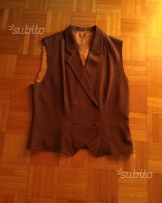 Gilet donna color marrone