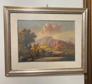 Paesaggio in olio su tavola