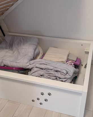 Letto singolo contenitore 