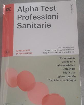 libro Alpha test professione sanitarie