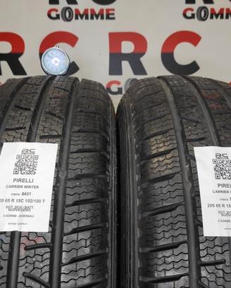 2 GOMME 205/65 R15C 102/100T PIRELLI CARRIER WINTE