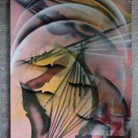 Dipinto surrealismo-astratto