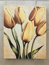 Quadro tulipani gialli