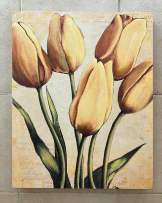 Quadro tulipani gialli