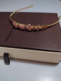 Cerchietto Louis Vuitton colore oro e rosa