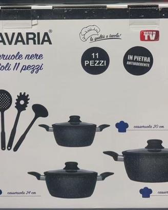 set Pentole DGBAVARIA  in pietra antiaderente 