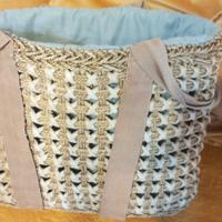 borsa in paglia da mare o città 