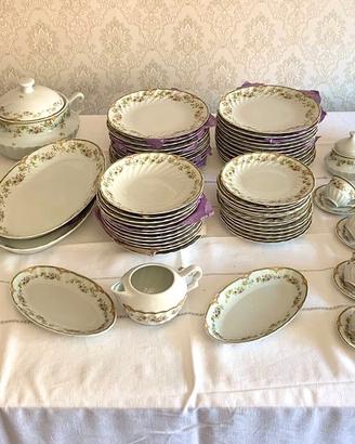 RARO SERVIZIO STILE LIMOGES, COULEUVRE 1789 PER 12