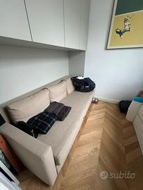 Divano letto beige Friheten IKEA comodo