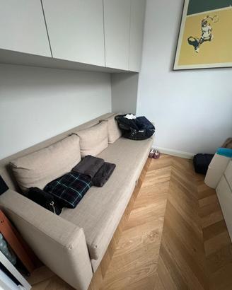 Divano letto beige Friheten IKEA comodo