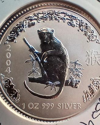 1 dollaro 2004 PROOF Australia argento 1 ONCIA.