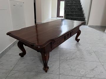 Tavolino Classico Basso Restaurato Lxpxh 136x62x44