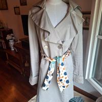 trench Liu Jo doppio petto beige tg 46 ita cotone