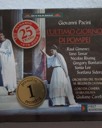 lirica L'ultimo giorno di pompei - Pacini box