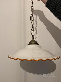 Lampadario in ceramica fatto a mano
