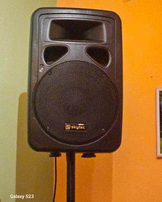 impianto audio caraoche