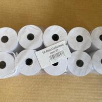 10 Rotoli Calcolatrice mm 57 x Ø12 x D50