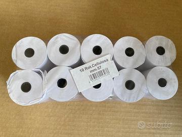 10 Rotoli Calcolatrice mm 57 x Ø12 x D50