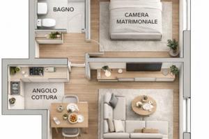 Grazioso bilocale a Cardano al Campo