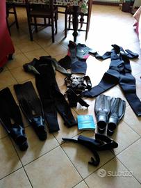 Attrezzatura per apnea donna