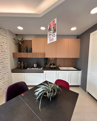 Cucina Gea Color Cipria e Bianco di Mobilturi