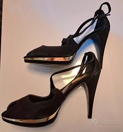 Open toe tacco e plateau