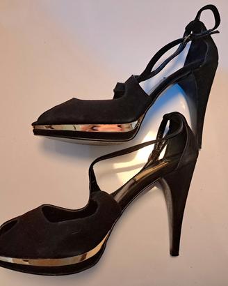 Open toe tacco e plateau