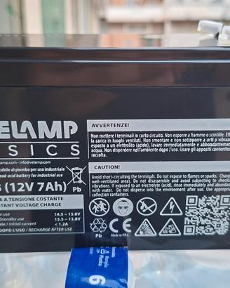 Batteria al piombo Velamp 12V 7Ah - Nuova
