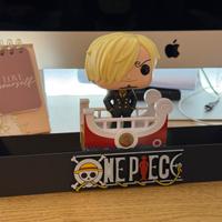 Sanji + espositore per funko uovo kinder one piece