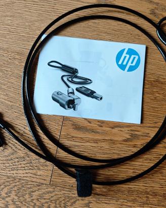 Lucchetto Cavo Antifurto HP per Laptop e PC -NUOVO