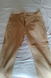 pantaloni uomo tg 36 beige
