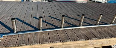 Porta canna in acciaio