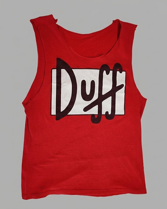 Canotta Vintage "Duff Beer" - I Simpson - Taglia S