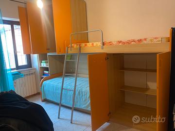 Cameretta 3 letti a castello
