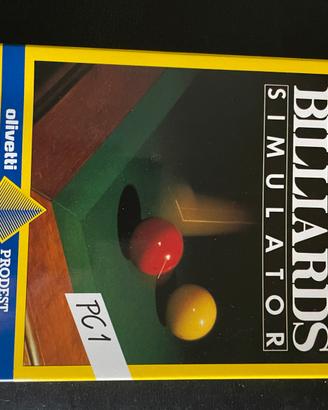 Game Billiards simulator x Olivetti pc1 Prodest